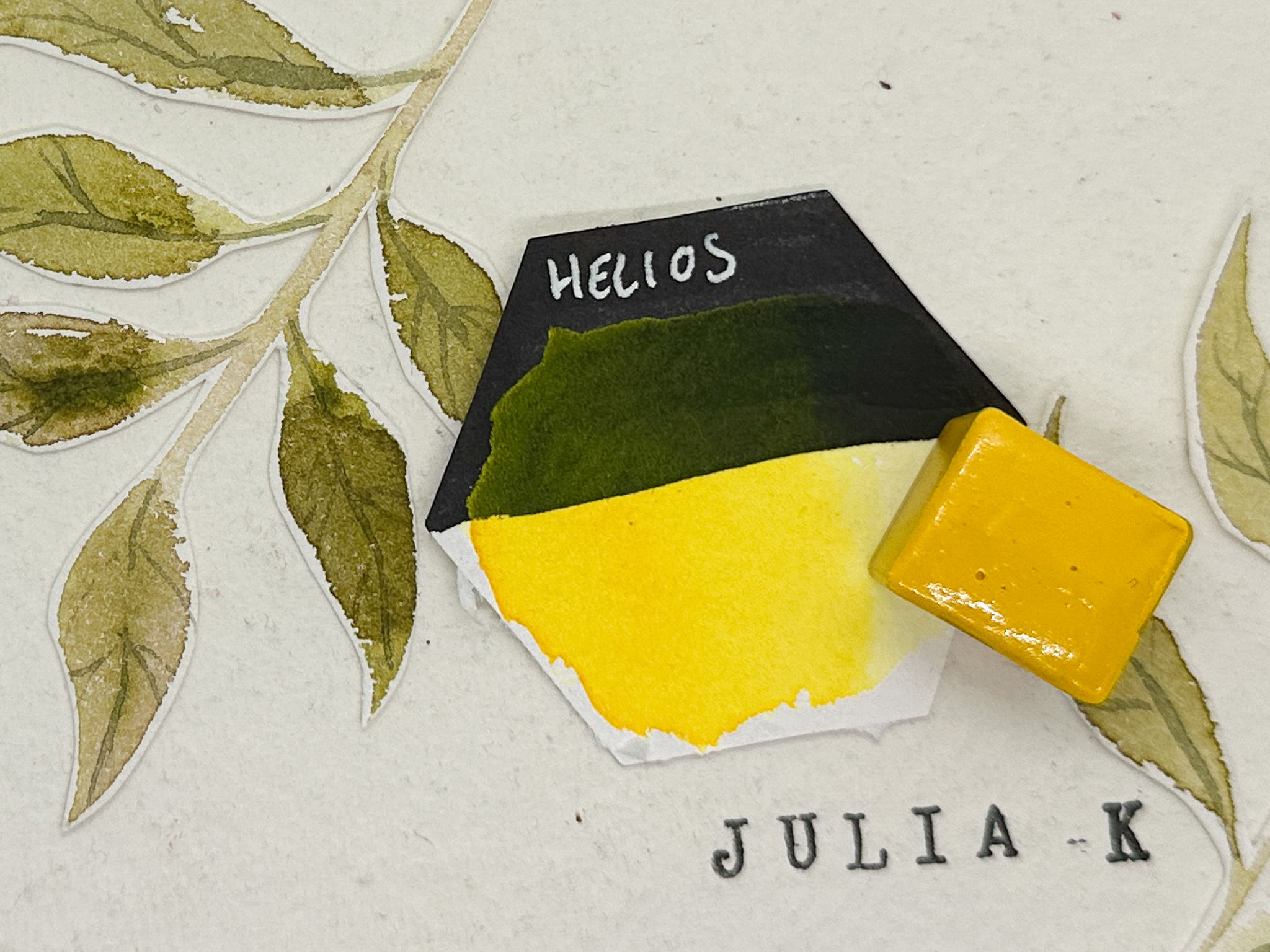 Fire Series Helios Half Pan- Julia K Paint