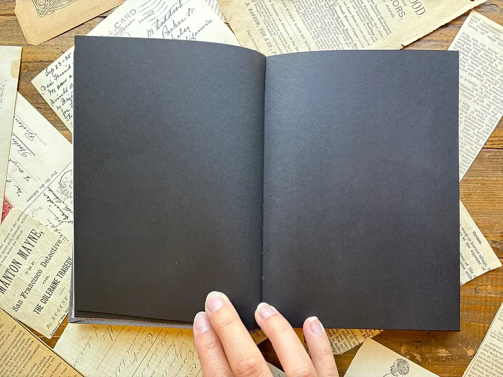 Thumbnail: The Oracle B6 Black Paper Antiquarian Notebook by The Creeping Moon