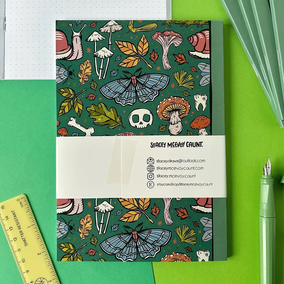 Thumbnail: Forest Things A5 Dot Grid Notebook