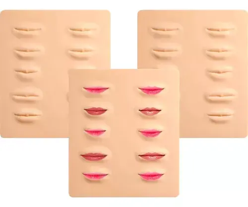 Miniatura: Piel Sintética Labios X 2 Para Practicar Micropigmentación