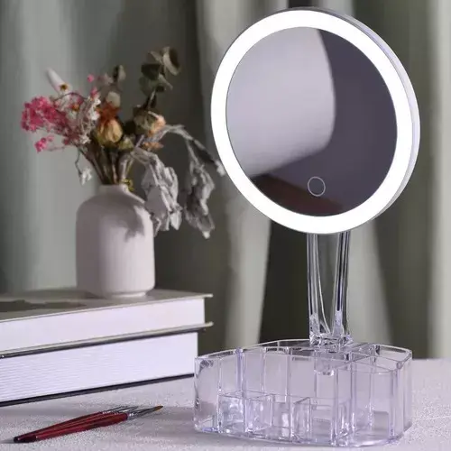 Miniatura: Espejo Touch Organizador de Cosméticos con Luz Led