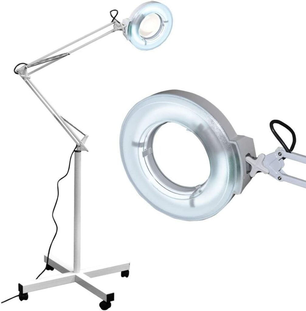 Lámpara Con Luz Led Y Lupa, Cosmetología, Manicure