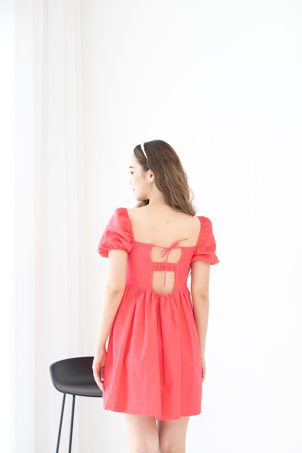 Thumbnail: JULIETTE DRESS IN WATERMELON PINK