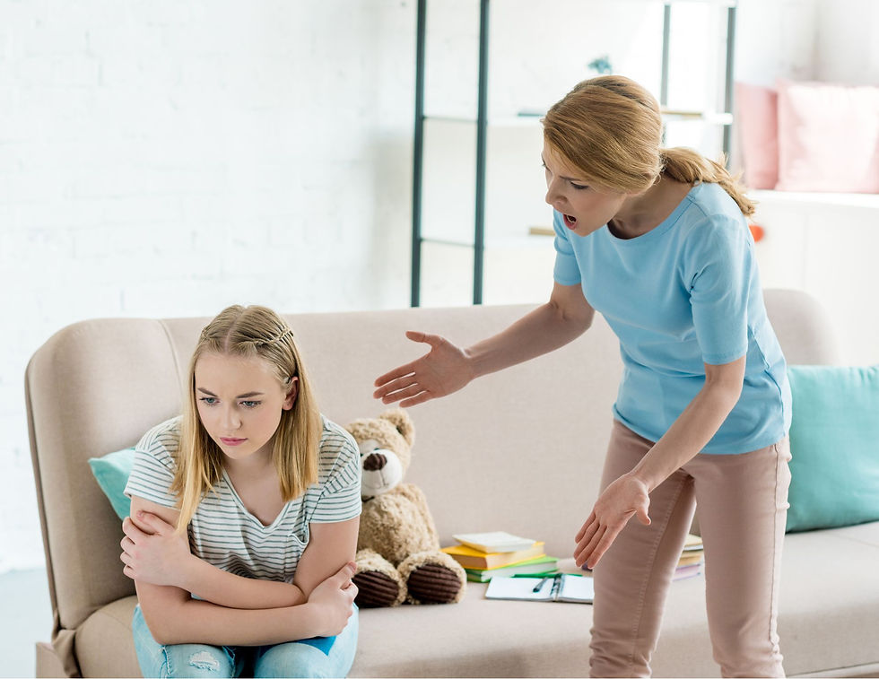 yelling at your teen