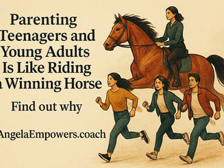 Why Parenting Teenagers and Young Adults Is Like Riding a Winning Horse - Skill, Partnership and Trust Make All the Difference.