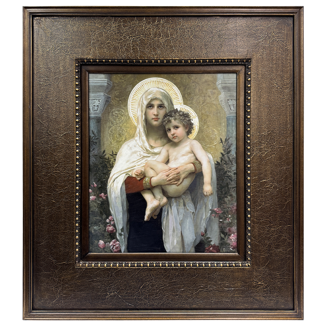 The Madonna of the Roses Mix media