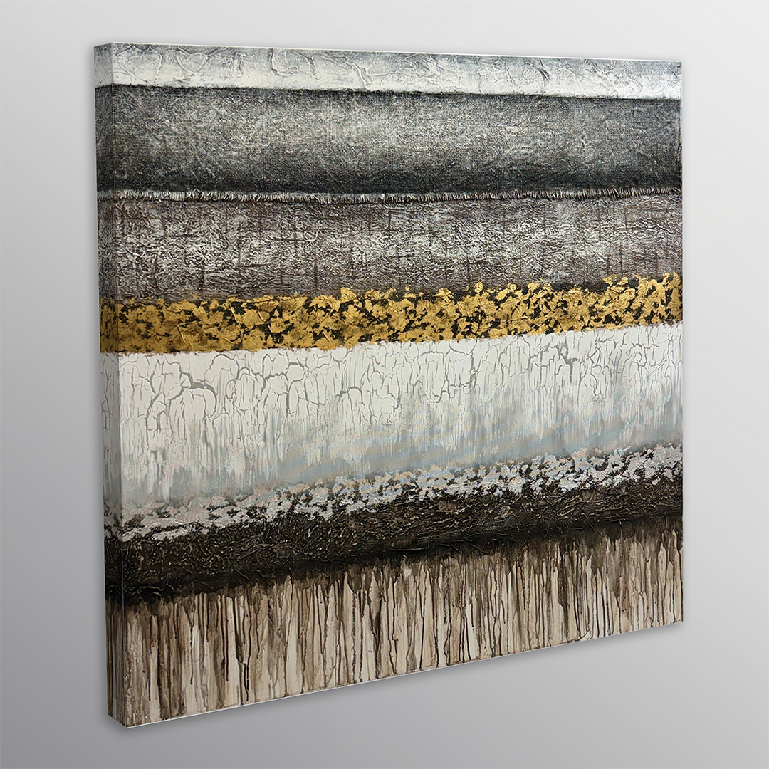 Golden Formation Oil Painting 47"x47"