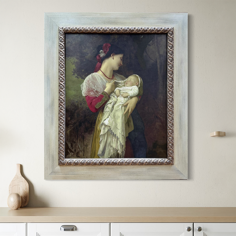 Thumbnail: Maternal Admiration Mix media 28"x32"