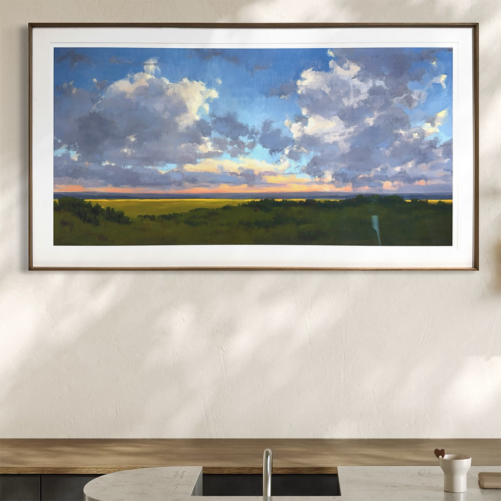 Thumbnail: Afternoon Sky Print on rag paper