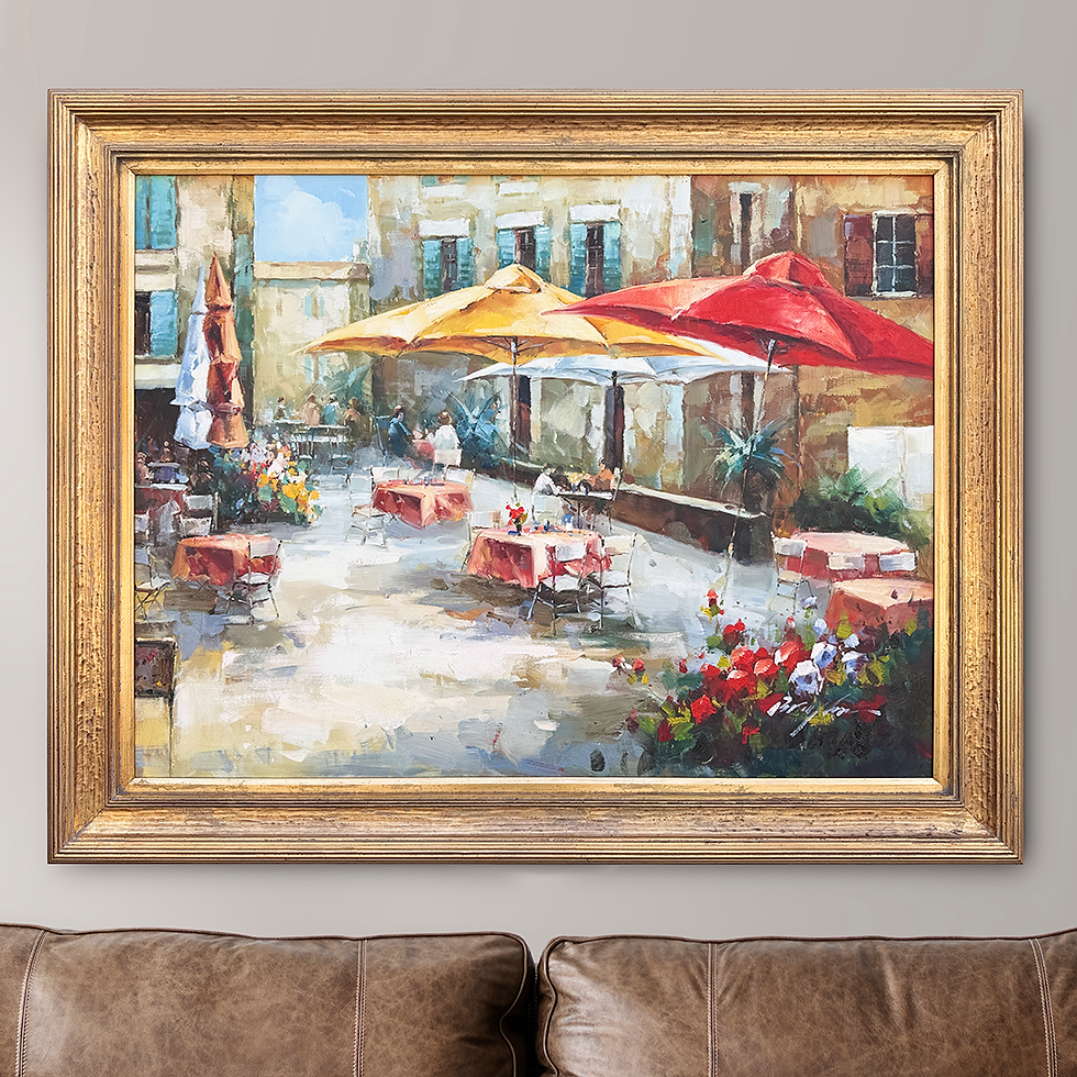 Thumbnail: Cafe Afternoon Oil Painting