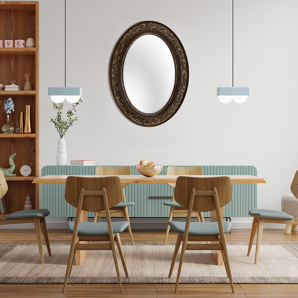 Thumbnail: Oval Wall Mirror - Model 123