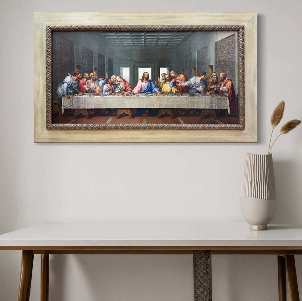 Thumbnail: The Last Supper Mix media 28'X48"