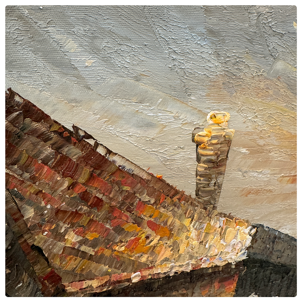 Thumbnail: Venice Canal Oil Painting 49"x61"