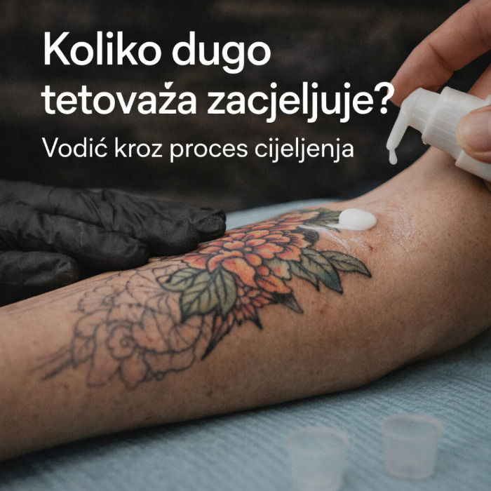 Koliko dugo tetovaža zacjeljuje – primjer procesa tetoviranja u Rule Tattoo studiju Zagreb.