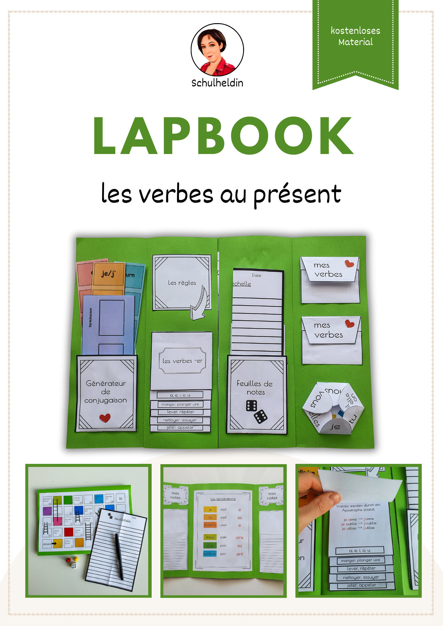 Lapbook: Les verbes - er au présent