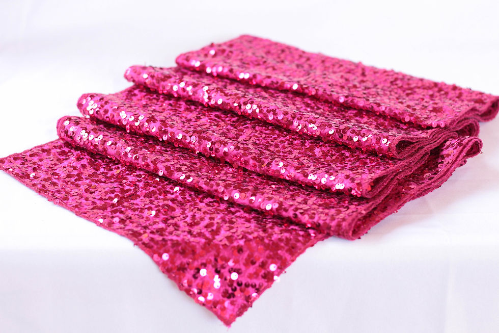 Taffeta Sequin Table Runner