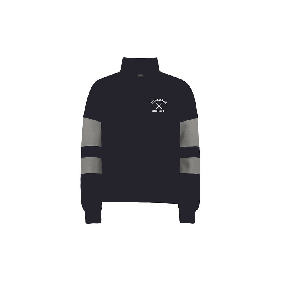 Thumbnail: Ship Field Hockey Ladies 1/4 Zip Crop Top
