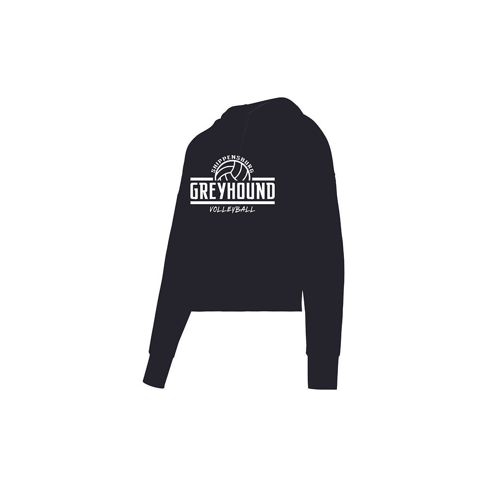 Thumbnail: Ship Volleyball Crop Top Hoodie - 2