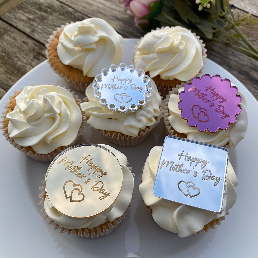 Thumbnail: Happy Mother's Day acrylic cupcake topper