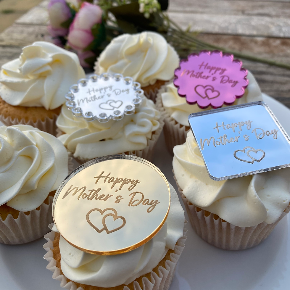 Thumbnail: Happy Mother's Day acrylic cupcake topper