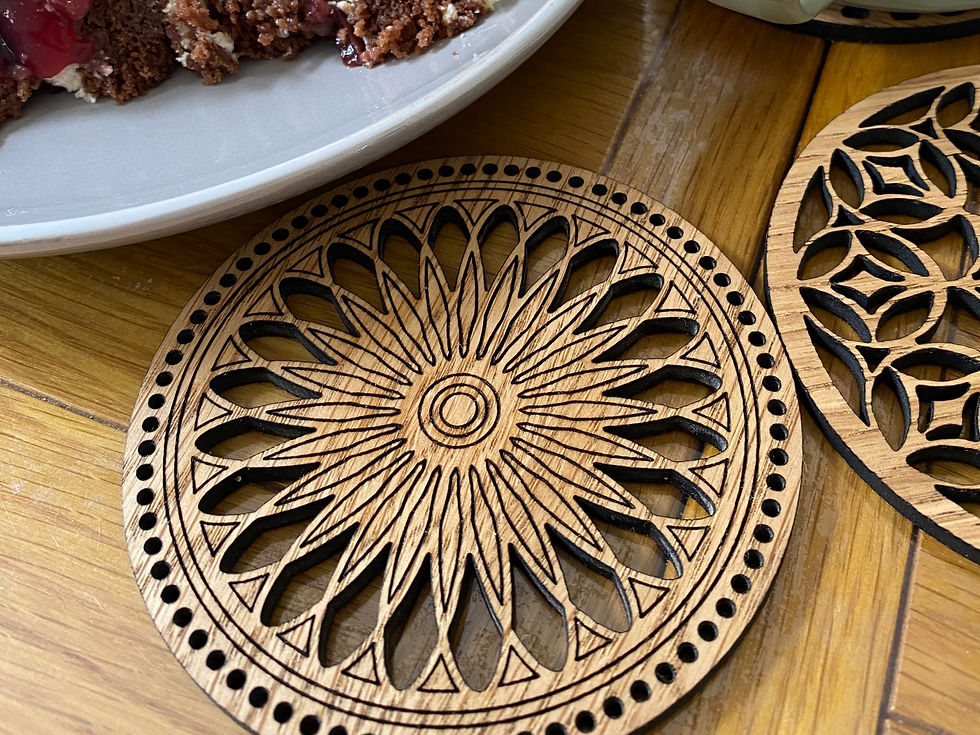 Floral 2 - Luxury coasters in sets of 4 or 6