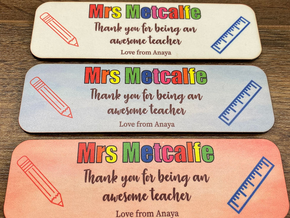 Thumbnail: Personalised Teacher Bookmarks