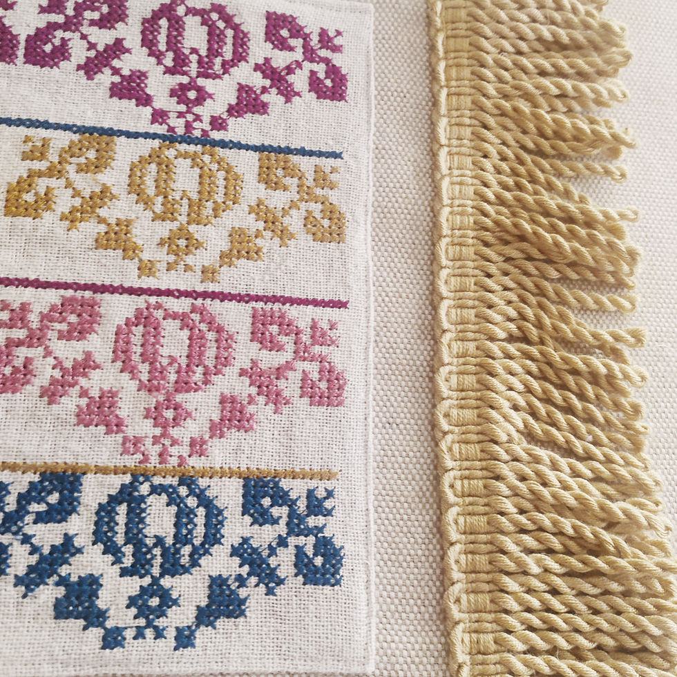 kentimataki, παραδοσιακό κέντημα μηχανής με πολλές εφαρμογές.