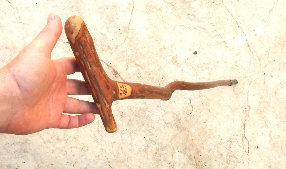 Thumbnail: 37.5" olive wood walking stick