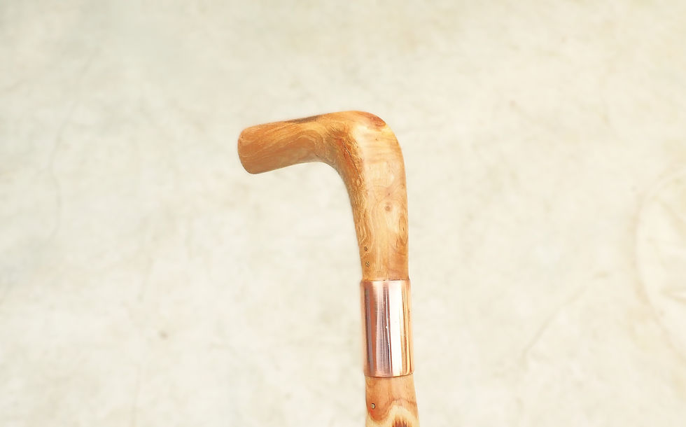 Thumbnail: 46" olive wood "big" walking stick