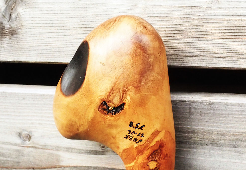 Thumbnail: heavy weight olive wood staff