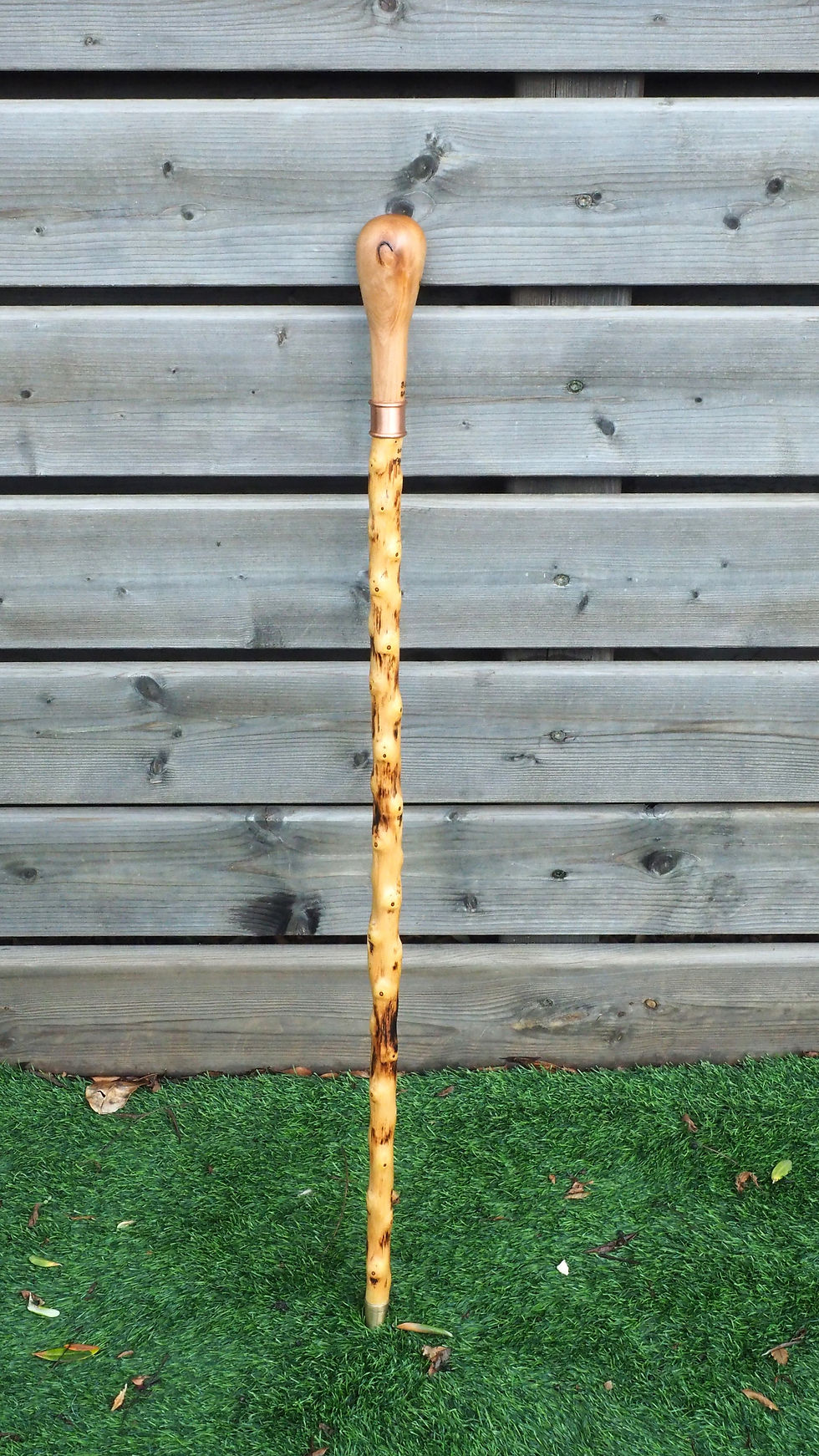 Thumbnail: rose and olive wood walking cane