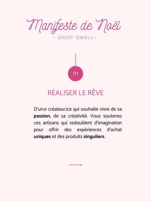 une raison de consommer local: réaliser le rêve d'un créateur