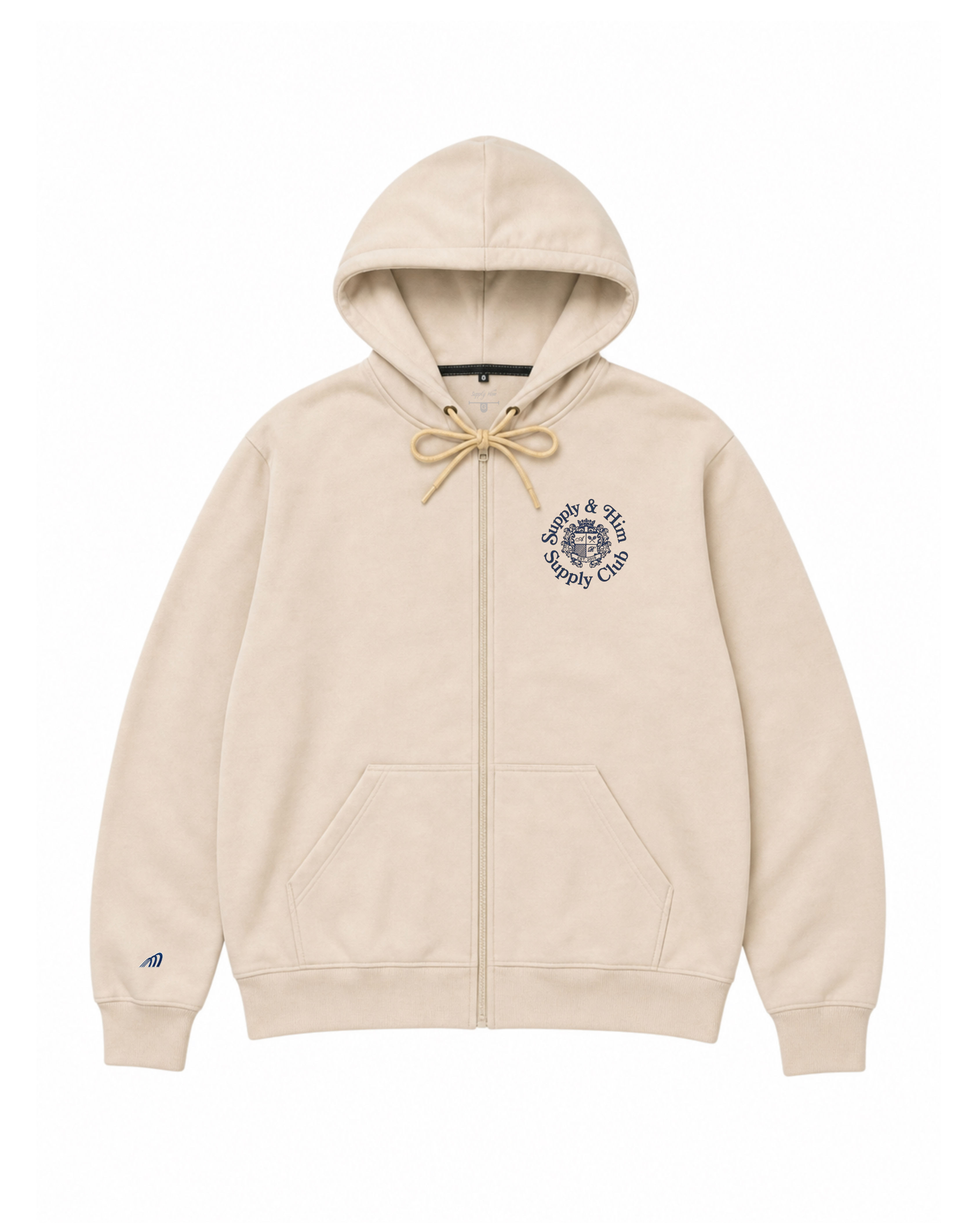 Moletom zíper Supply Club - Caqui