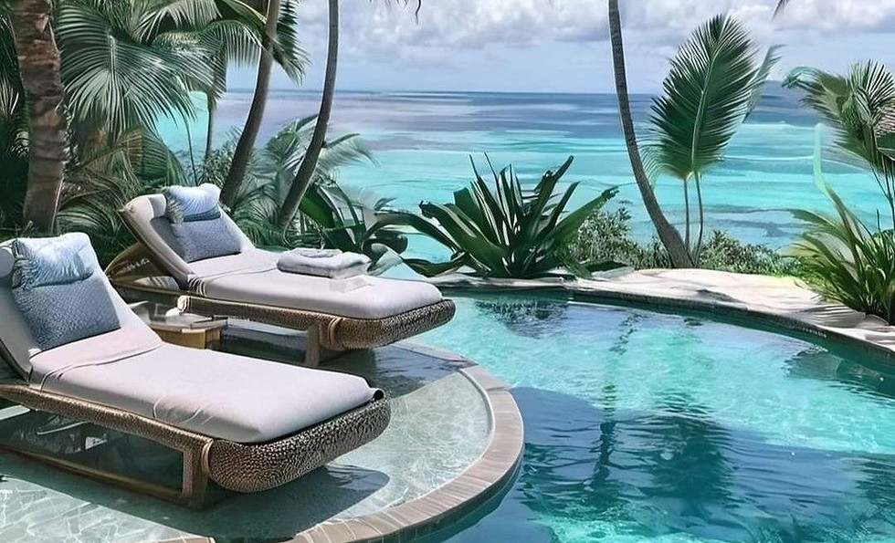 Infinity pool ocean