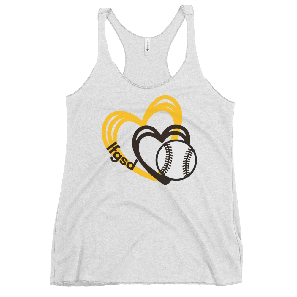 Women's Baseball Heart LFGSD Racerback Tank