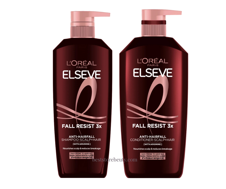 L'Oreal Paris Elseve Fall Resist Shampoo 400ml + Conditioner 375ml Bundle set