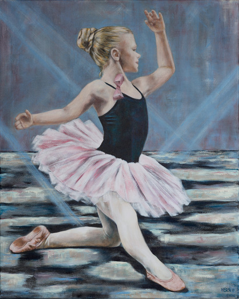 Kleine danseres in de schijnwerpers