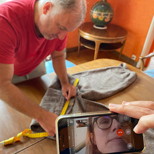 Measuring Rachmaninoff's plus four suit