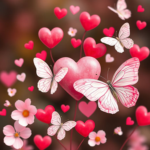 pastel pink and red hearts and white butterflies.jpg