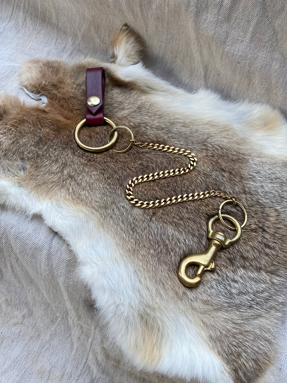 Thumbnail: Medium Leather + Gold Chain Accessories