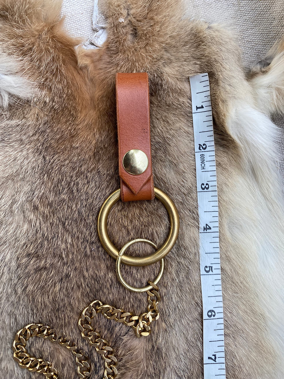 Thumbnail: Medium Leather + Gold Chain Accessories