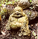 A statue depicting a buddah in Kyoto