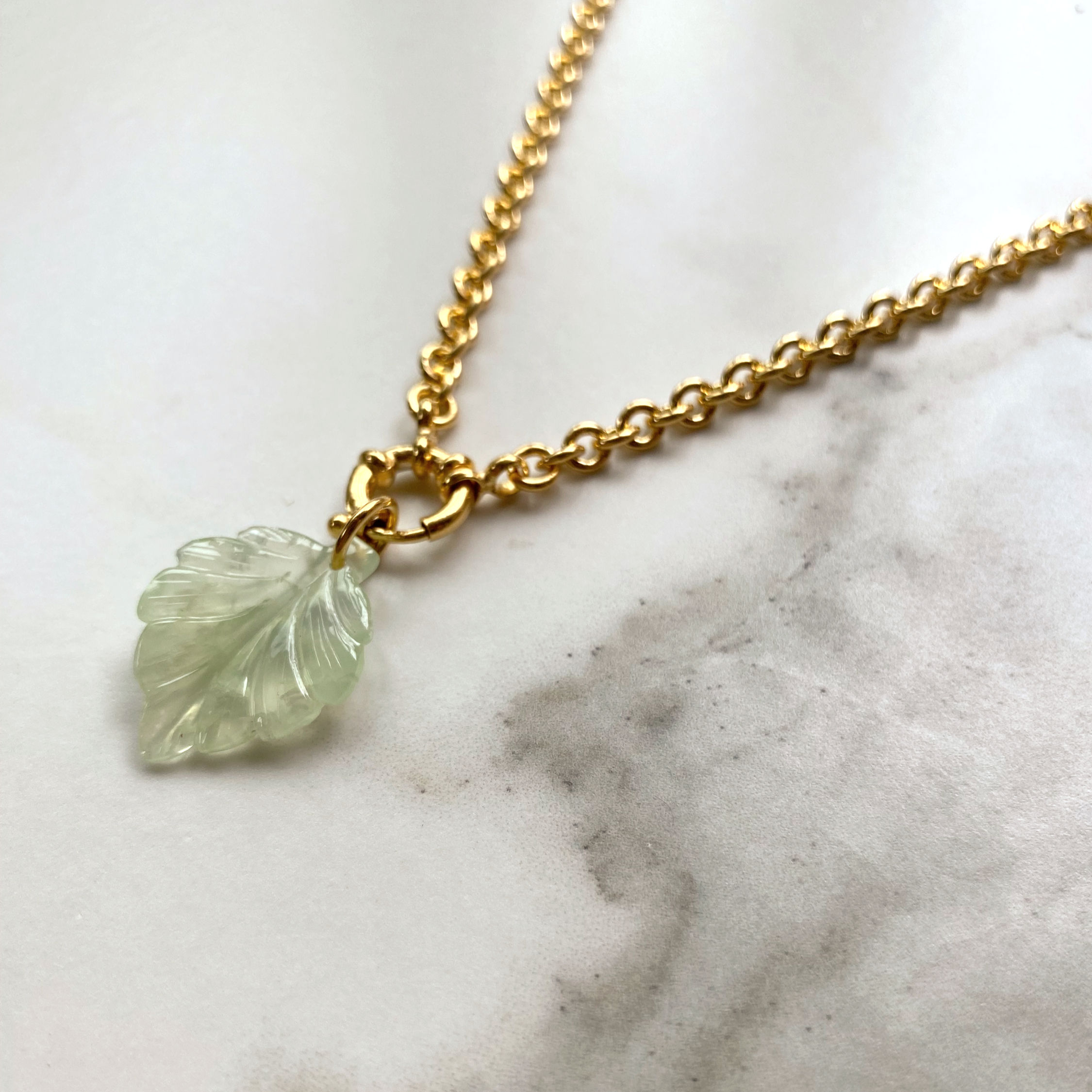 Carved Leaf Necklace