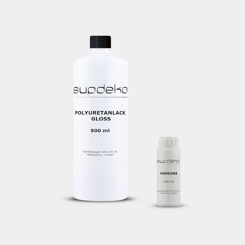 Supdeko Polyuretanlack Gloss + Supdeko Härdare 600ml