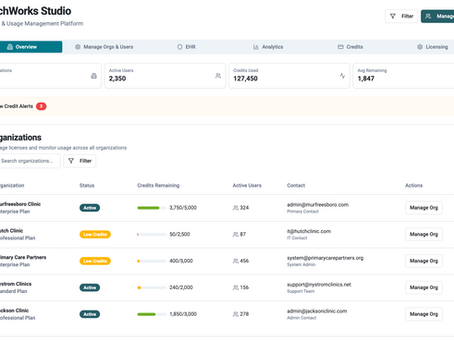EHR AI Studio Dashboard: Internal User-Centered Design