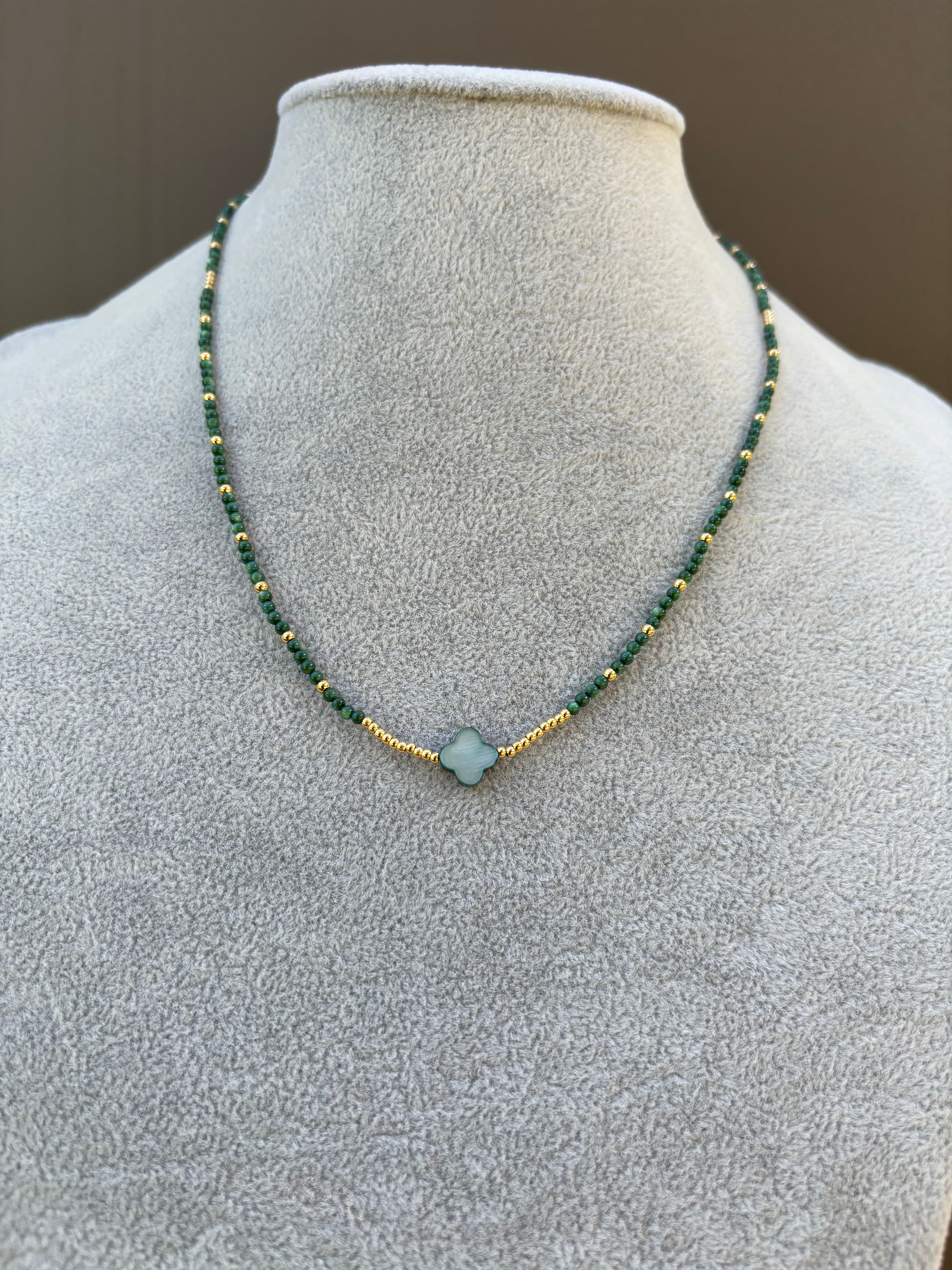 Bracelet / Collier chance vert