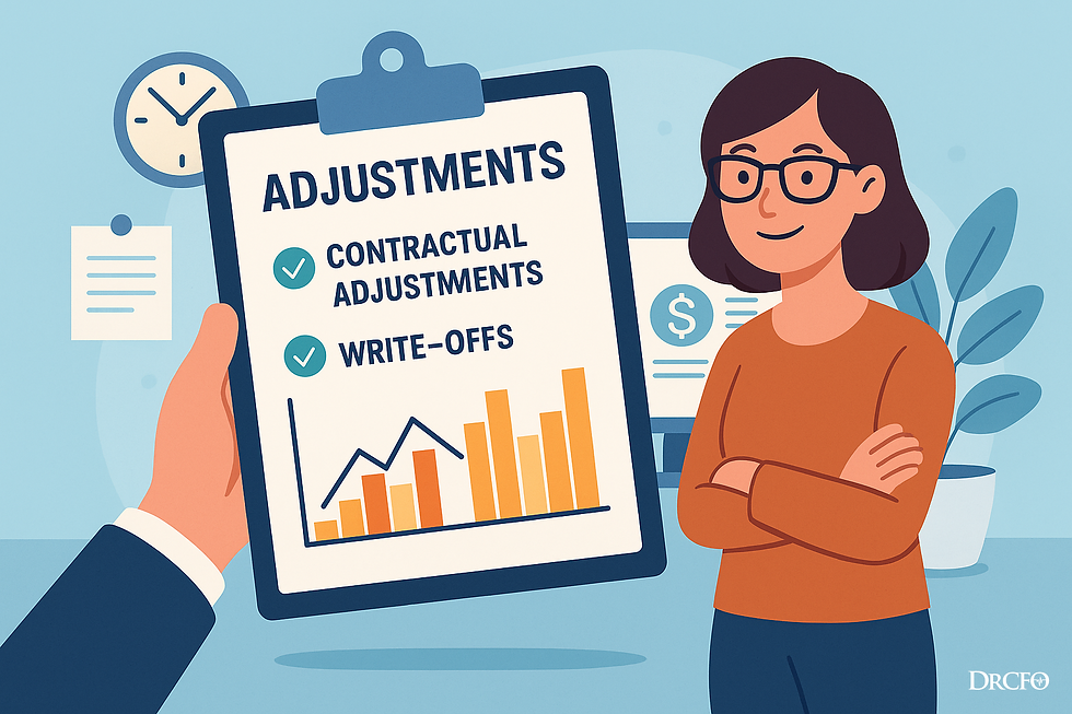 Every medical practice has adjustments—it’s part of doing business with insurance companies. But when those adjustments grow unchecked, they quietly eat away at profits, distort reports, and create unnecessary stress for your team.  The solution isn’t to eliminate adjustments—it’s to understand, structure, and control them. When you take command of your adjustments, your numbers stop creating confusion and start driving clarity.