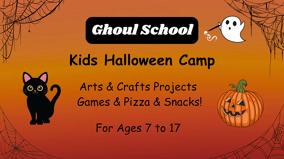 Ghoul School - Kids Arts & Crafts Halloween Camp