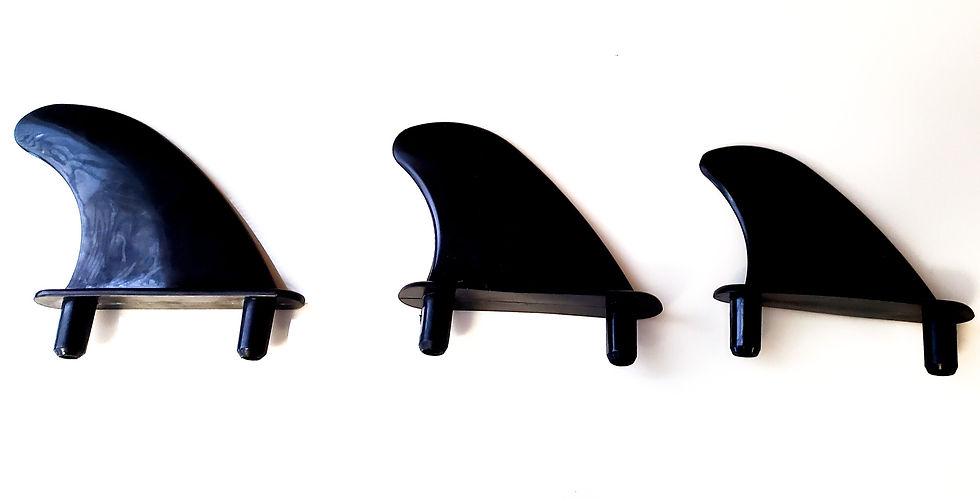 Thumbnail: Surfboard replacement fins.  Thruster G5 Screw Thru- Softy Set  757 423 3037 Surfboard replacement fins. Bases- FCS,FCS2, Fut