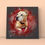 Thumbnail: Custom pet portrait on canvas Splashy style - Pitbull